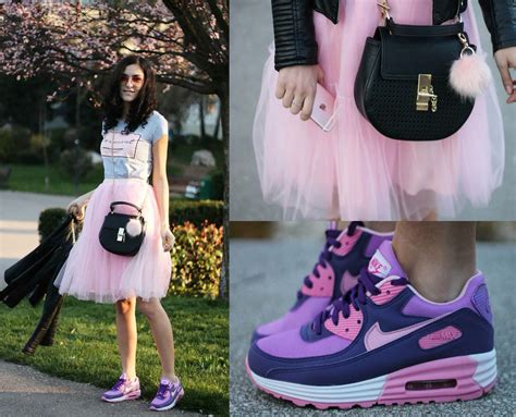 pink rose quartz tulle iphone 6s nike airmax skirt dusty pink outfit chloe bag spring