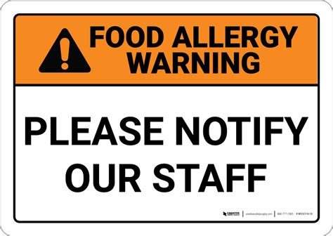 printable allergy warning signs printable templates