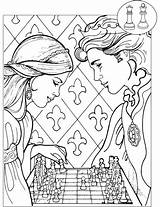Ajedrez Boyama Satranc Szachy Chess Piezas Jugando Openclipart Imprimir Rey Icinde Kitabi Halka Acik Dama Kolorowanka Drukuj sketch template
