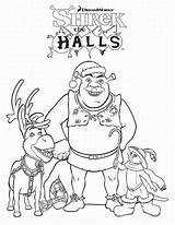 Shrek Coloring Pages Christmas Printable Cartoon Clipart Kids Characters Babies Family Print Disney Library Clip Posted Books Loading Popular sketch template