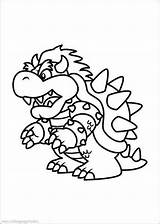 Mario Coloring Super Pages Bros Odyssey Koopa Brothers Colouring Piranha Målarbilder Printable Print Party Wii Characters Kids Color Drawing Template sketch template