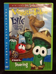 veggietales lyle  kindly viking  lesson  sharing   dvd ebay