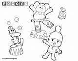 Pocoyo Coloring Pages Elly Pato Dancing Kids Printable sketch template