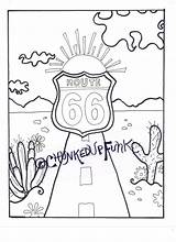 Coloring Pages Texas Rock Desert Route 66 Highway Mineral Rangers Print Drawing Star Printable Oklahoma History Igneous Color Arizona Roll sketch template