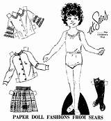 Ad Sears Paper Doll Featuring Newspaper August Blouse Really Sweet Very Choose Board Dolls 1971 sketch template