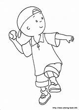 Coloring Caillou Pages Sheets Cailou sketch template
