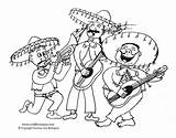 Mariachi Band Mayo Coloring Cinco Pages Color Mexican Crod Artblog Charro El Cartoon Getdrawings Getcolorings sketch template