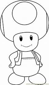 Toad Coloring Mario Pages Super Coloringpages101 Color sketch template