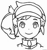 Pokemon Rita Assistant sketch template
