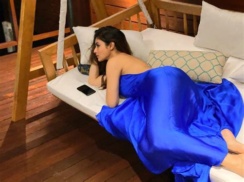 Actress Mouni Roy Looks Stunning In Sexy Backless Blue Dress See Pics