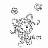 Coloring Umizoomi Pages Team Milli Toddler Geo Bot sketch template