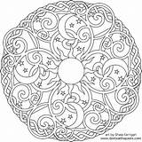 Coloring Mandala Pages Sun Getdrawings sketch template