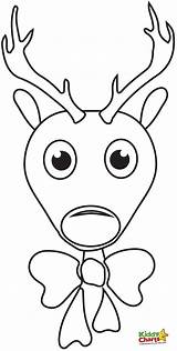 Reindeer Rudolph Coloring Red Pages Nosed Face Rudolf Christmas Head Print Cute Nose Printable Color Rednosed Drawing Sheets Kids Preschool sketch template