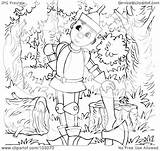 Coloring Tin Man Outline Ax Clipart Illustration Leaning Rf Royalty Bannykh Alex Pages Printable Getcolorings sketch template