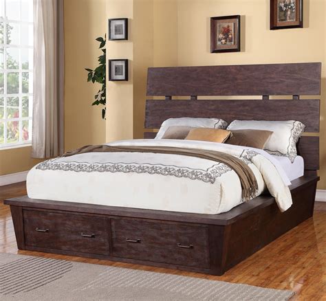 promenade king platform storage bed   drawers  riverside