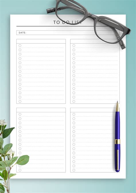 printable daily   list original style