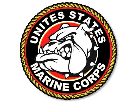 marine corps devil dog sticker officially licensed