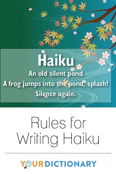 rules  writing haiku haiku poems  kids haiku poems examples