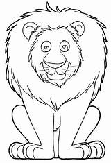 Lion Coloring Pages Kids Tiger Easy Face Drawing Cute Roaring Lions Printable Lamb King Color Getcolorings Getdrawings Book Draw Print sketch template