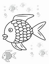 Coloring Fish Rainbow Pages Walleye Outline Book Activities Sheets Regenbogenfisch Character Fishing Kids Der Clipart Rod Freshwater Lure Template Getcolorings sketch template