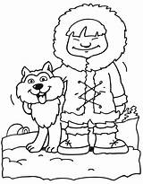 Eskimo Husky Puppy sketch template