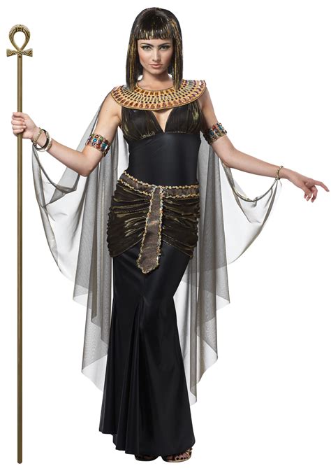 deluxe black cleopatra egyptian queen ladies fancy dress