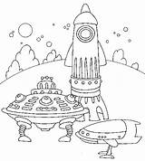 Coloring Spaceship Pages sketch template