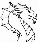Dragon Coloring Head Pages Printable Dragons Drawing Advanced Template Hydra Blank Getcolorings Getdrawings Color Sketch Adults Col sketch template