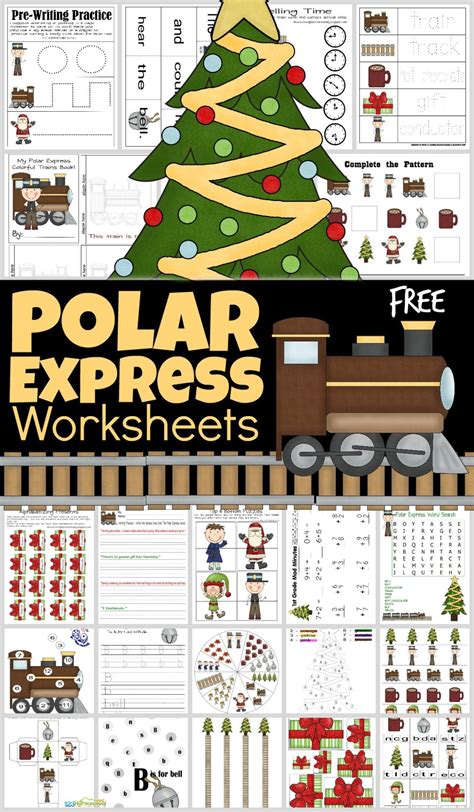 polar express worksheets