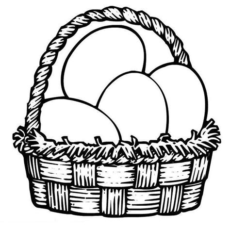 easter egg basket colouring pages quality coloring page coloring home