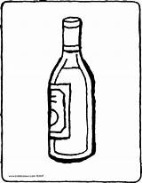 Wine Bottle Coloring Pages Getcolorings sketch template