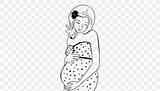 Pregnancy Teenage Coloring Drawing Book Woman Save Favpng sketch template