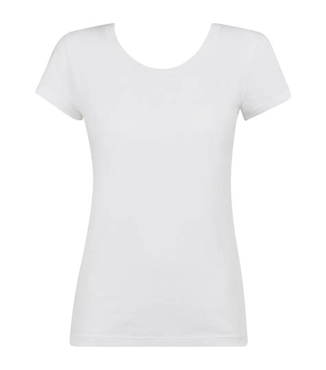 L Agence White Cory T Shirt Harrods Uk