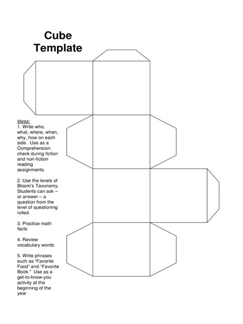 cube template   template