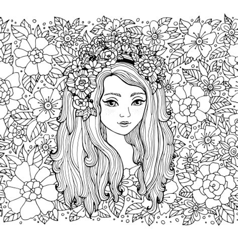 flower girl coloring page kidspressmagazinecom