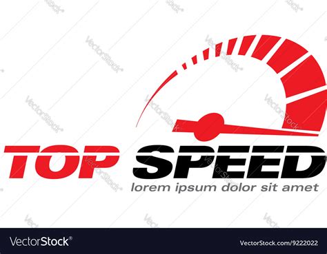 top speed royalty  vector image vectorstock