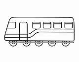 Train Coloring Passenger Trains Pages Coloringcrew sketch template