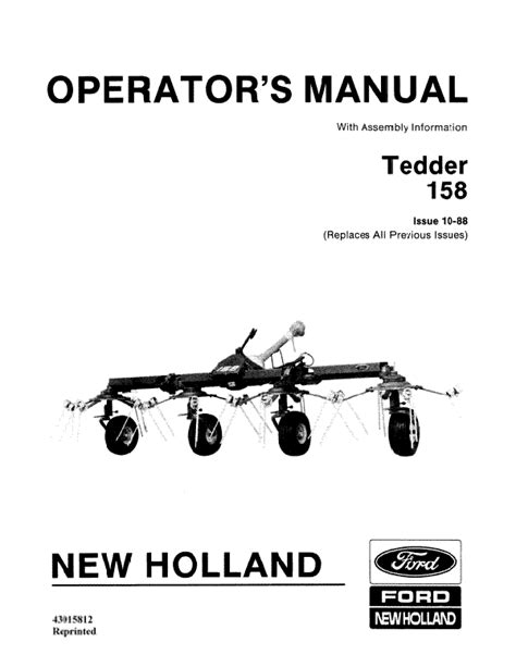 holland  tedder manual farm manuals fast