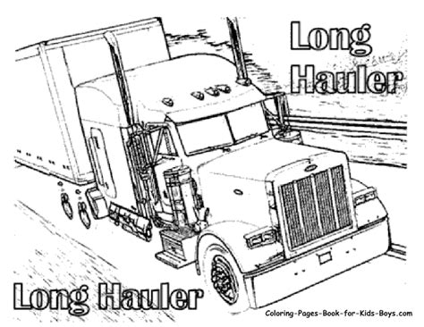 kenworth  truck coloring pages coloring pages