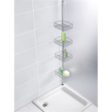 Wenko Domaso Telescopic Metal Wall Mounted Shower Caddy And Reviews