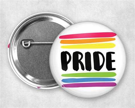 pride rainbow stripe pride button badge 25mm 1 in 2020 rainbow