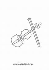 Geige Bogen Ausmalbilder sketch template