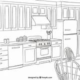 Cozinha Sketchy Renderings Abrir Lessons sketch template