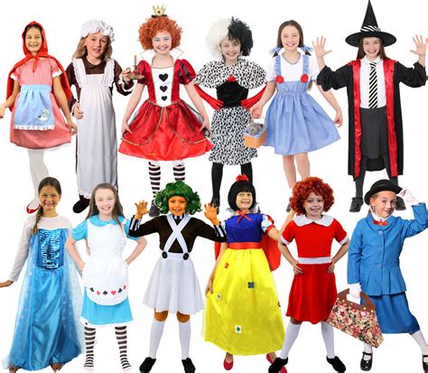 girls book character costumes fairytale world book day childs fancy