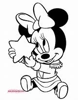 Minnie Coloring Mouse Pages Baby Disney Holding Mickey Princess Printable Goofy Colouring Gif Cartoon Disneyclips Kids Pluto Star Daisy Babies sketch template