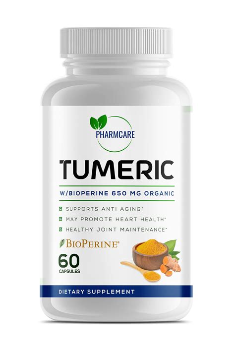 tumeric wbioperine mg organic pharmcare