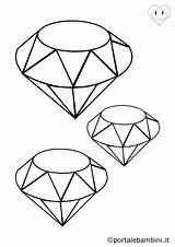 Diamanti Colorare Portalebambini sketch template