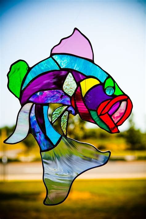 Buy A Custom Multi Colored Largemouth Bass Stained Glass