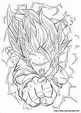 Coloring Pages Dragon Ball Super Saiyan Library Clipart Gt Dbz sketch template