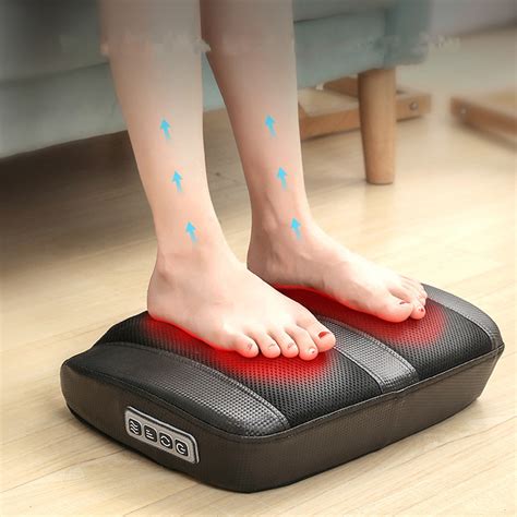 foot massager with heat shiatsu deep kneading foot massage machine for